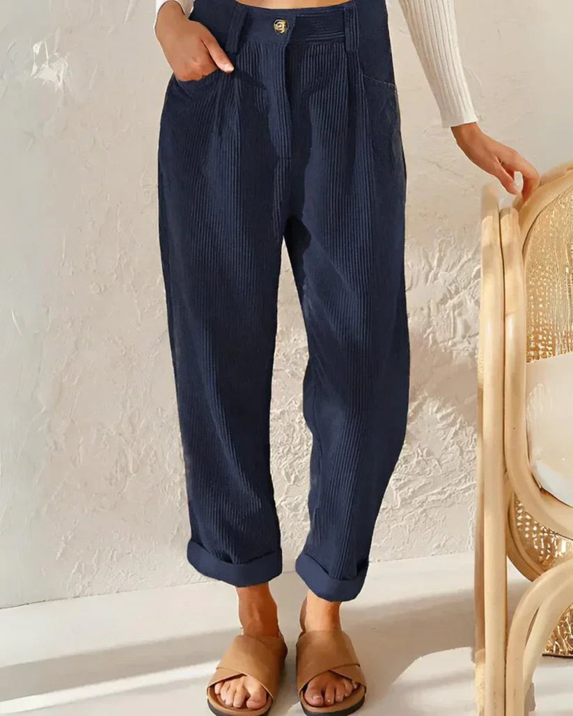 Lorena® | Women's straight high-waisted trousers