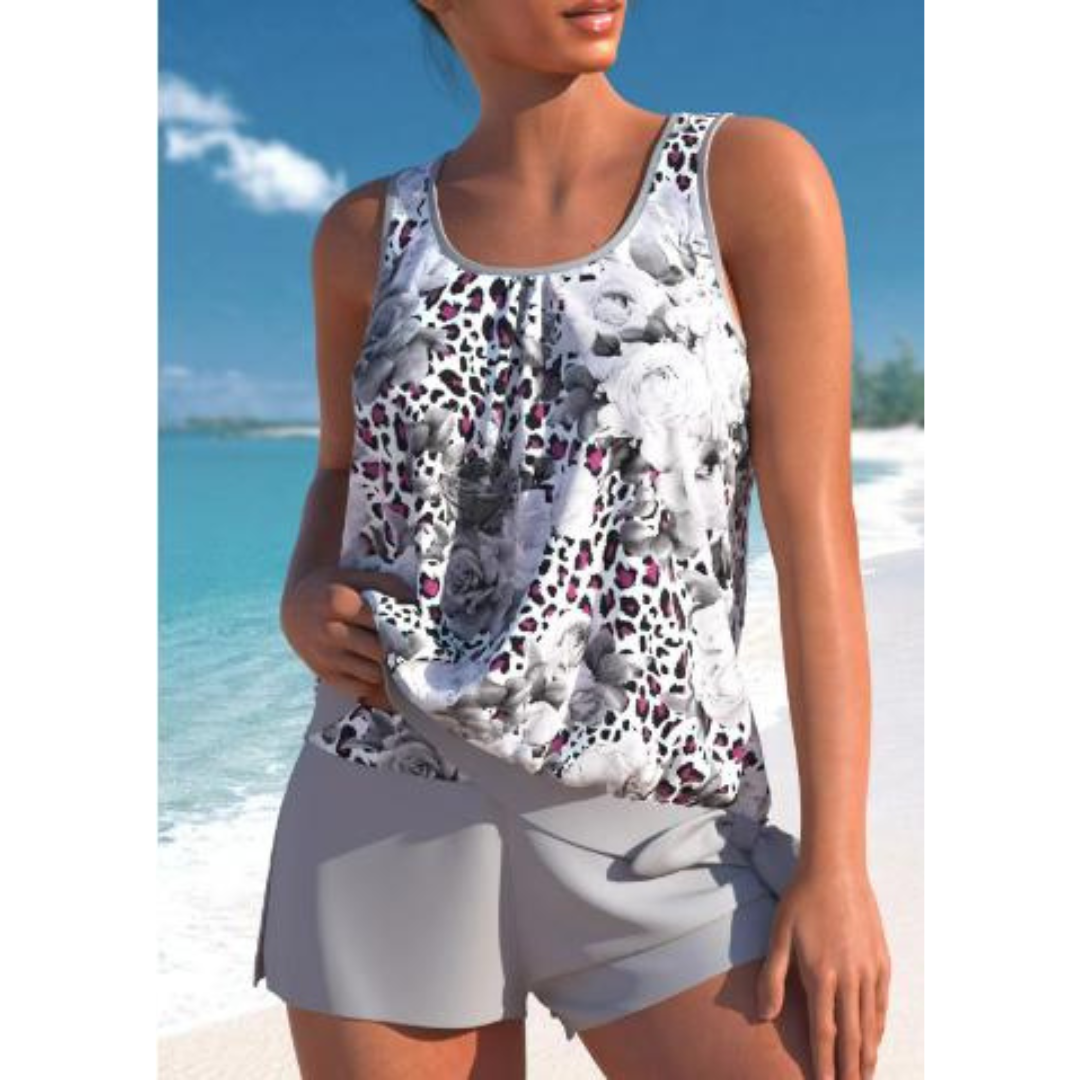 Tina® | Women'S Floral Print Two Piece Swimsuit Set Bright