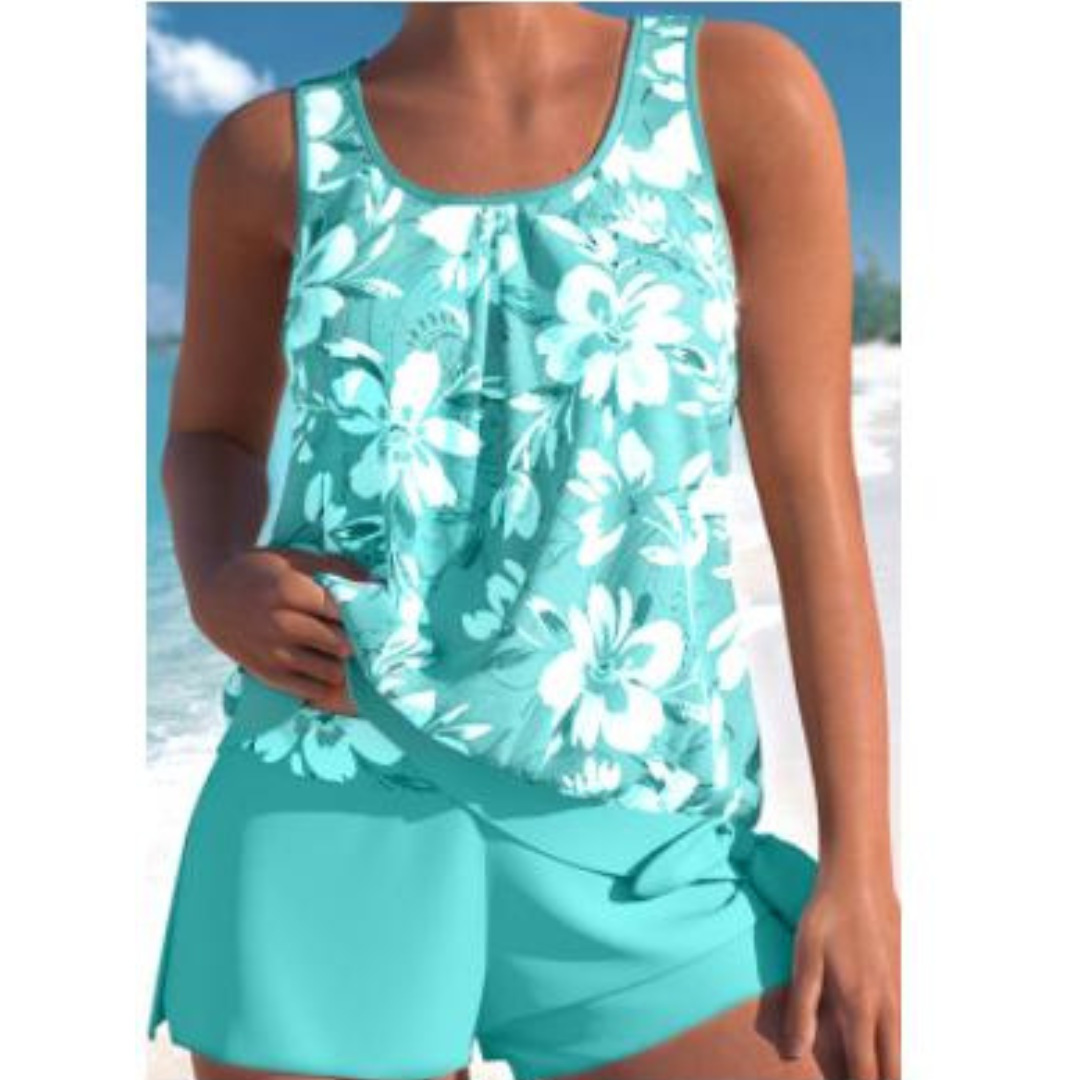 Tina® | Women'S Floral Print Two Piece Swimsuit Set Bright