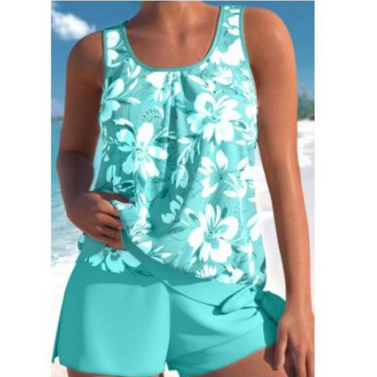 Tina® | Women'S Floral Print Two Piece Swimsuit Set Bright