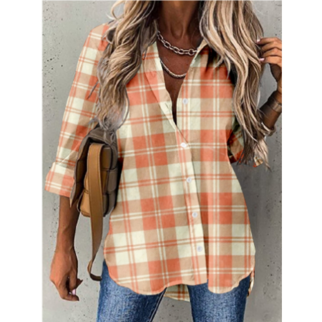 Brunna® | Casual Checked Blouse