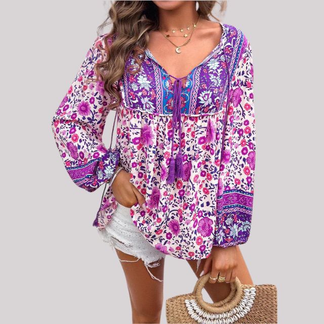 Brusinski® | Boho Paisley Blouse For Women