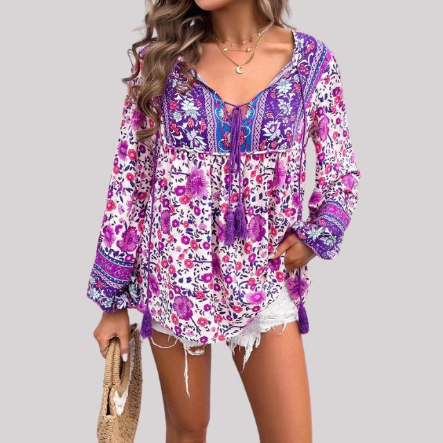 Brusinski® | Boho Paisley Blouse For Women