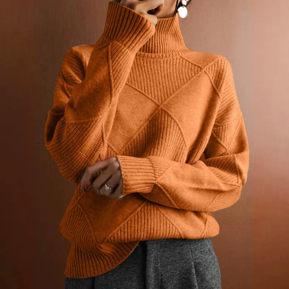 Oriana | Structured turtleneck sweater