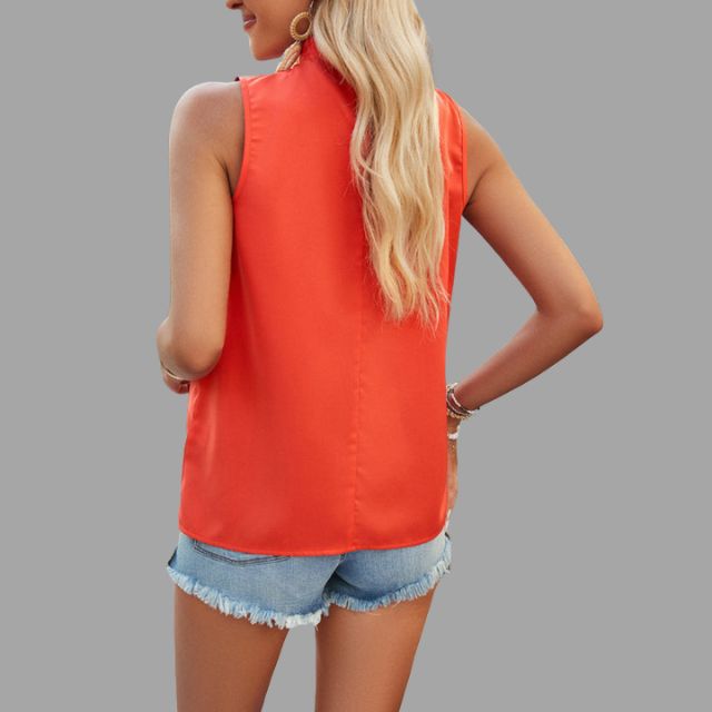 Katharina® | Pleated Blouse With Halter Neck