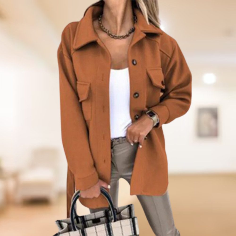 Griselda® | Coat with polo buttons