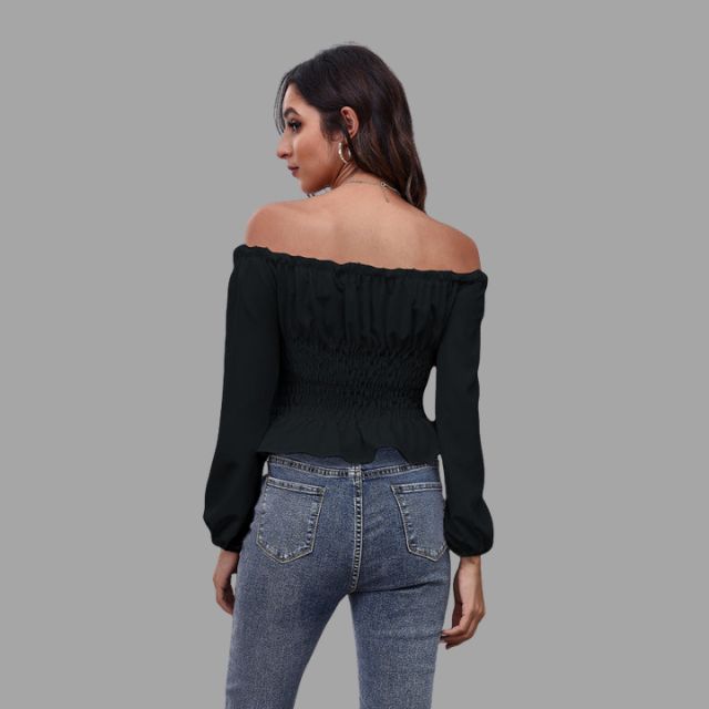 Katerina® | The-Shoulder Blouse With Lace Front