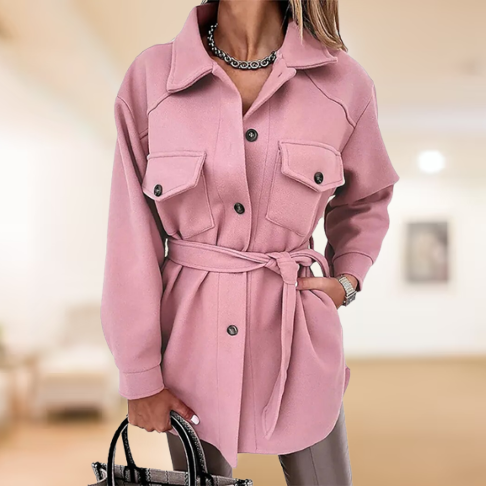 Griselda | Coat with polo buttons