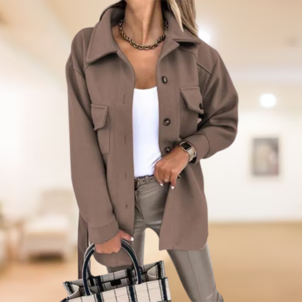 Griselda® | Coat with polo buttons