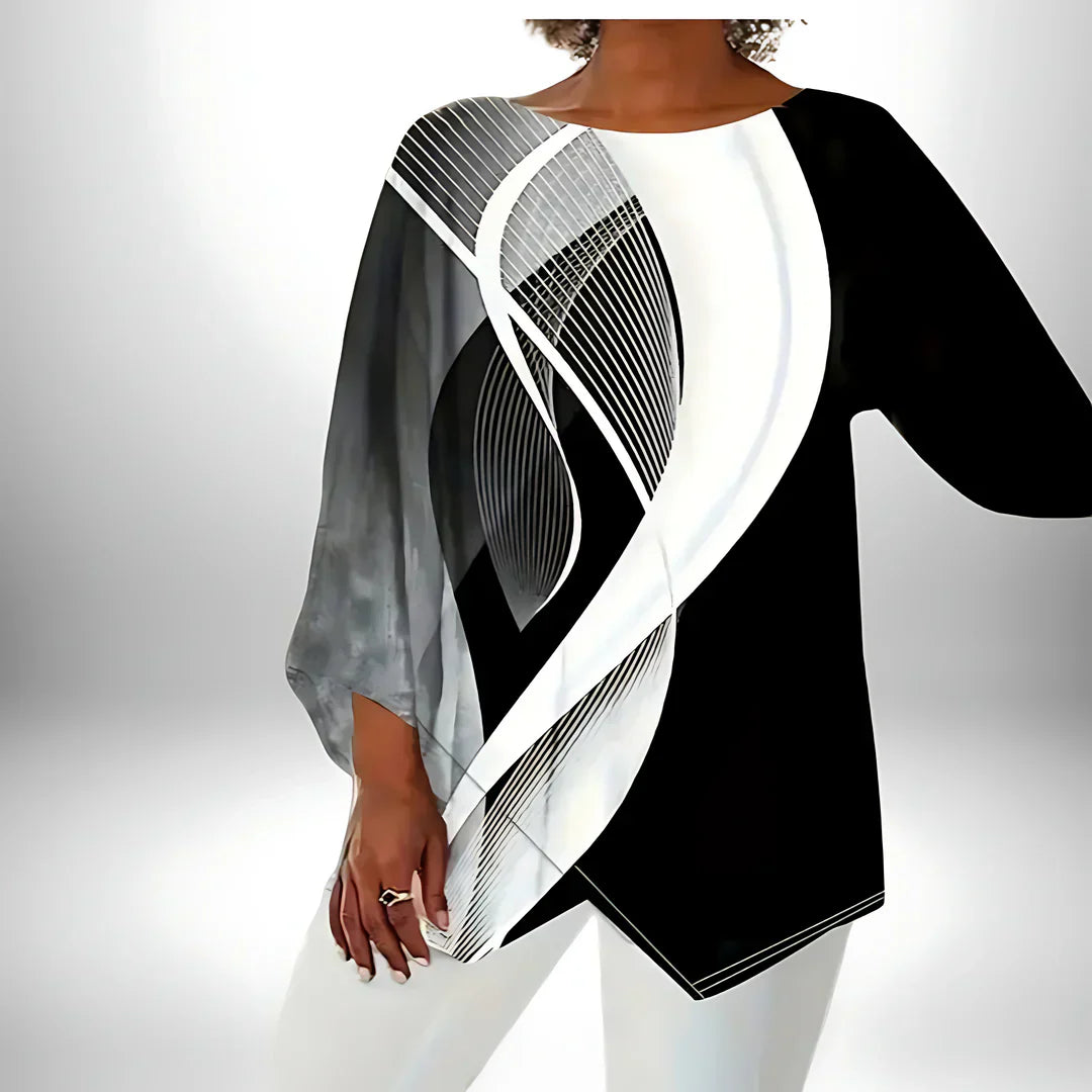 Victoria® | Women's geometric long-sleeved top