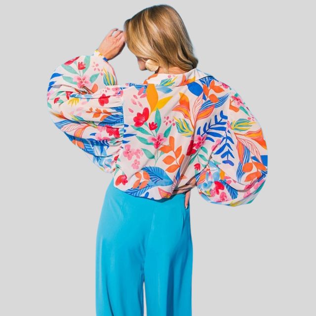 Brushett® | Flowing Floral Blouse For Women