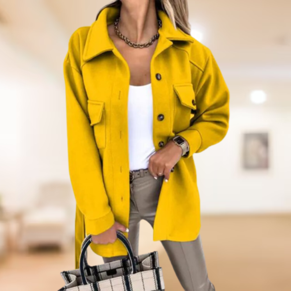 Griselda® | Coat with polo buttons