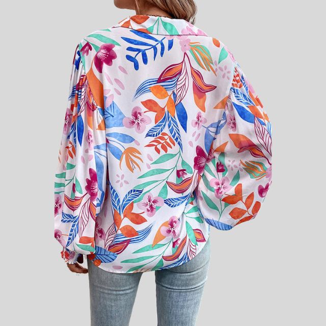 Brushett® | Flowing Floral Blouse For Women