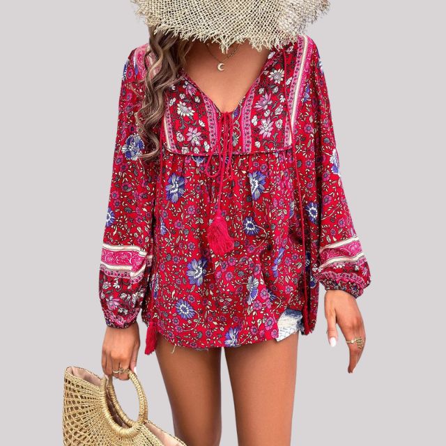 Brusinski® | Boho Paisley Blouse For Women