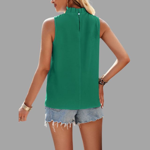 Katharina® | Pleated Blouse With Halter Neck