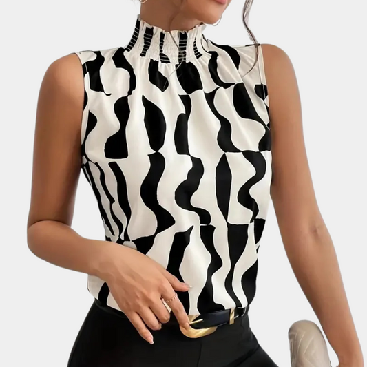 Romina® | Sophistiqué à col montant T-shirt