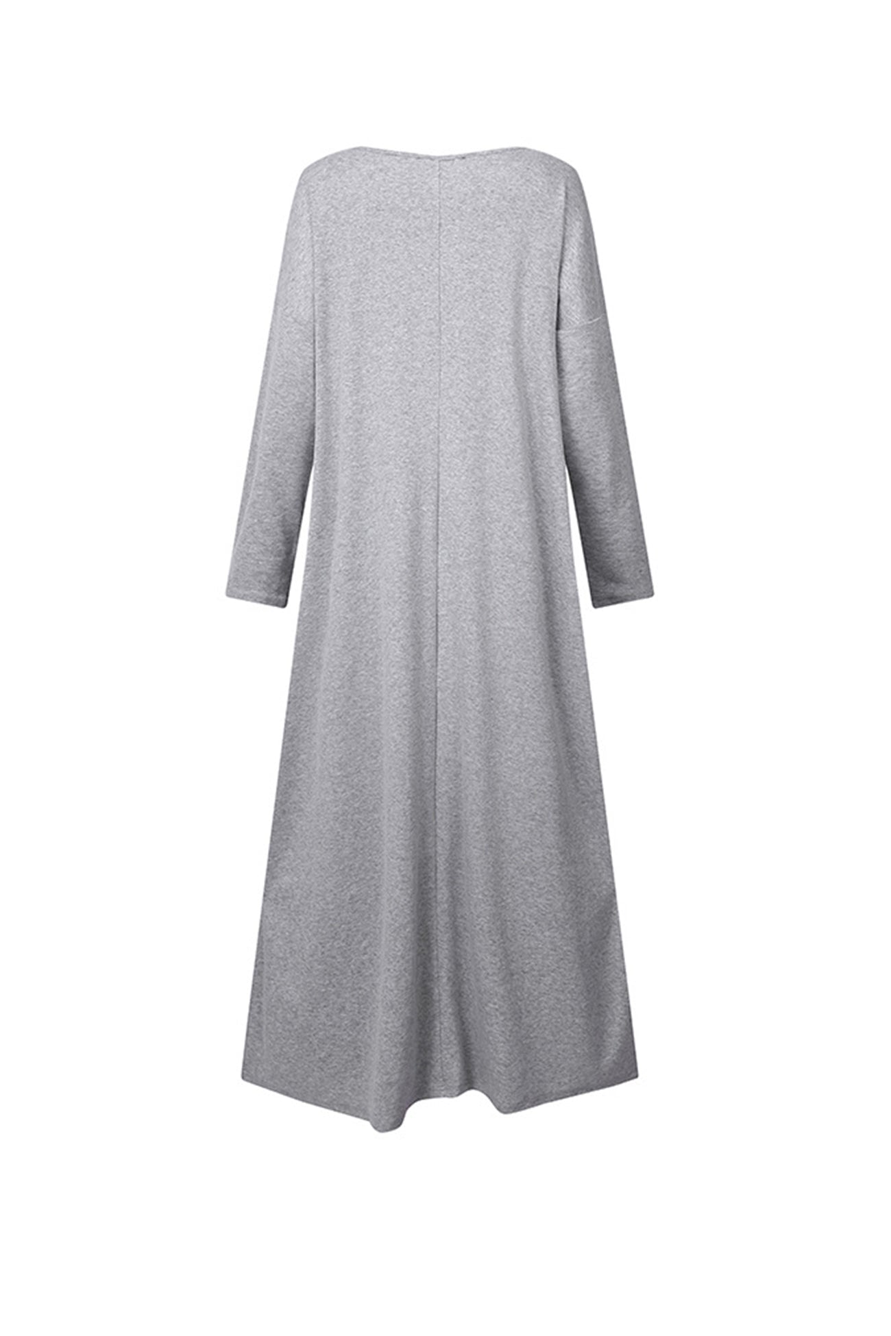Elsa | V-neck sweatshirt dress with slit hem