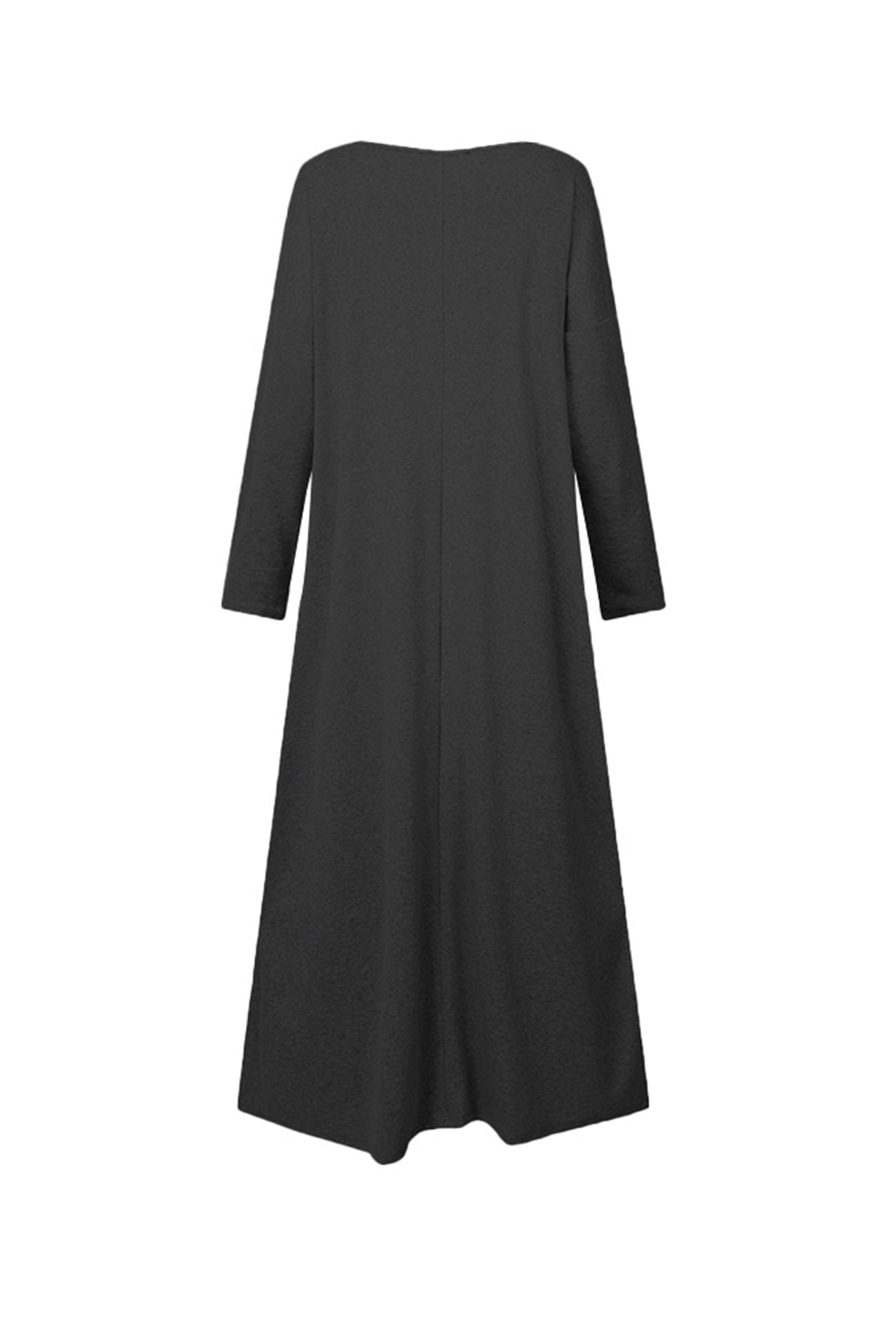 Elsa | V-neck sweatshirt dress with slit hem