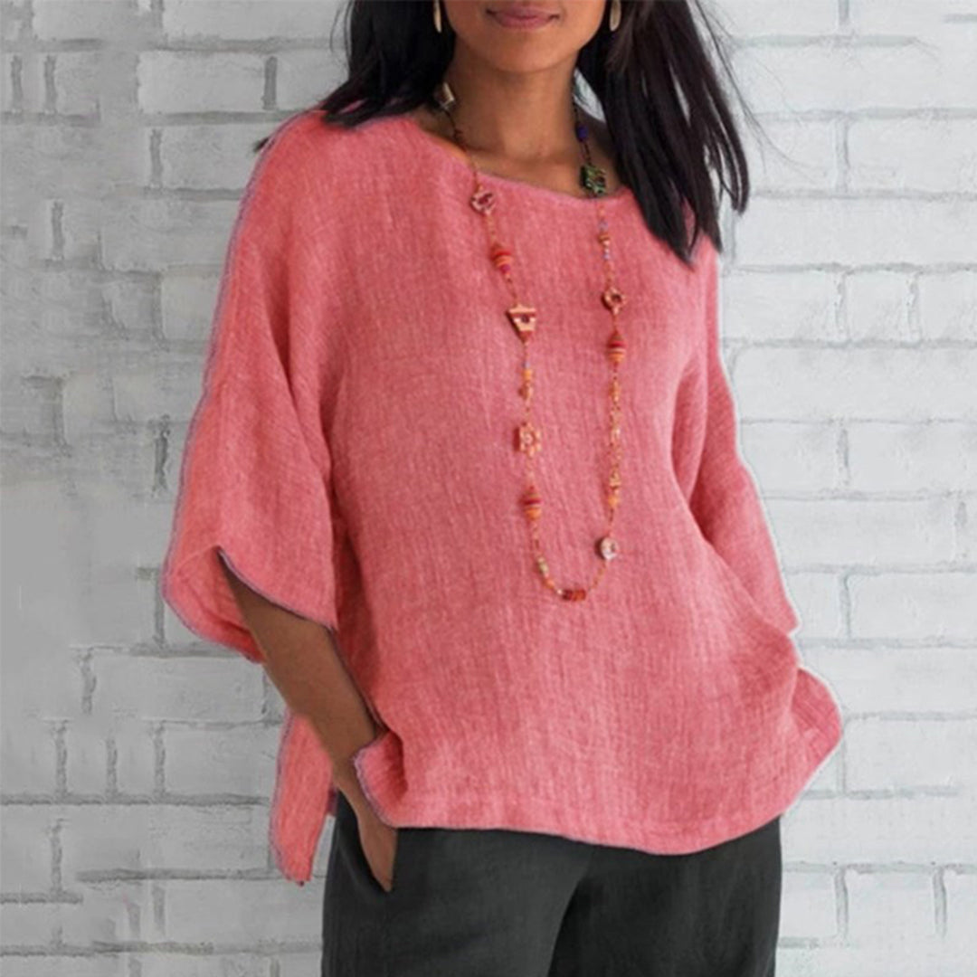 Karina® | Casual 3/4-sleeve linen tunic for women