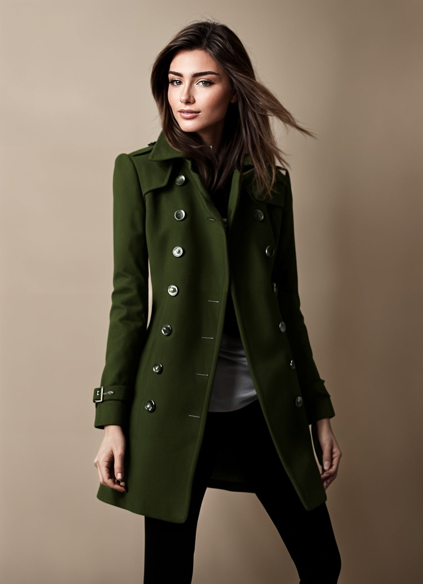 Dalia® | Elegant winter jacket for women with buttons