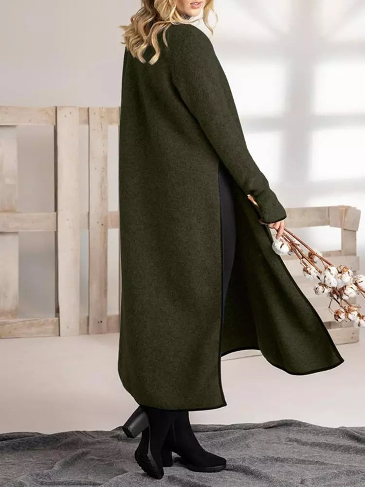 Silvia® | Long Split Midi Dress In Loose Fit