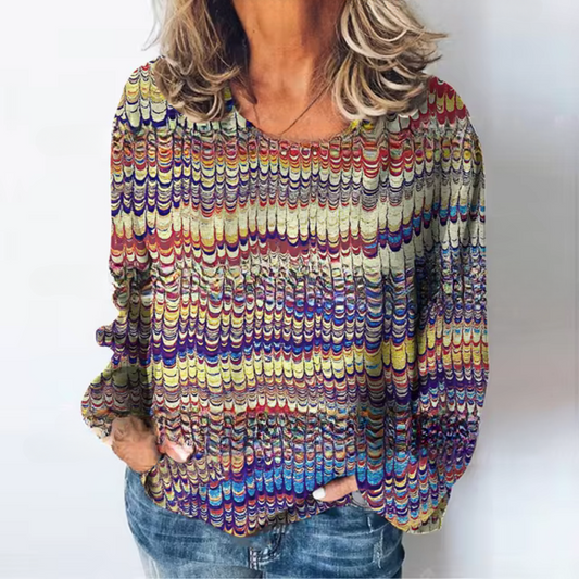 Britta | Casual sweater with a color gradient