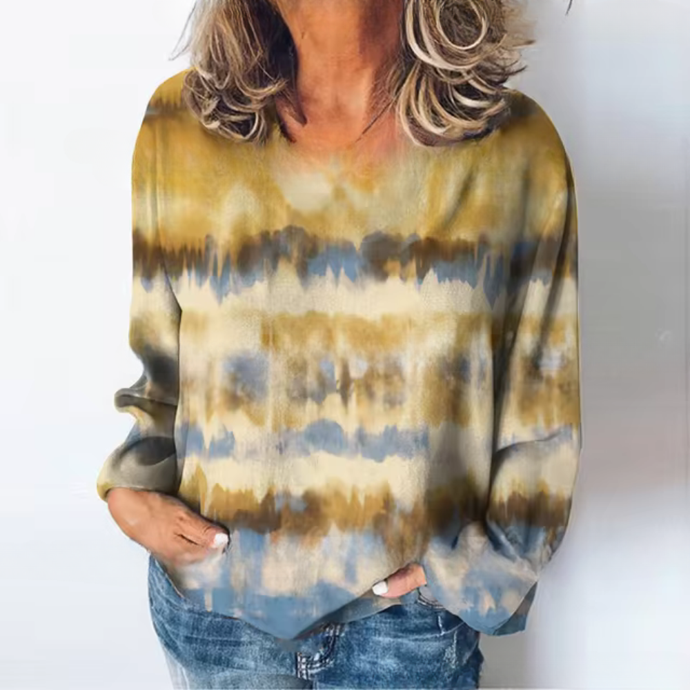 Britta | Casual sweater with a color gradient