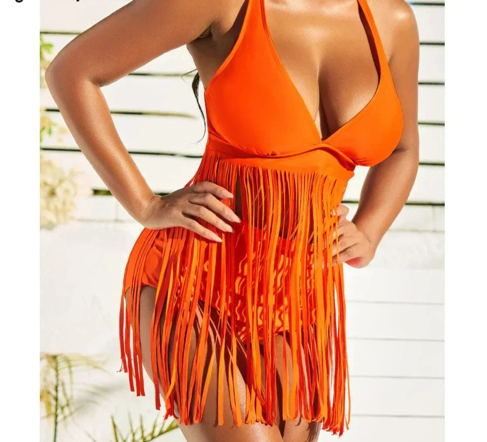 Frida® | Stylish Tied Tassels Bathing Dress