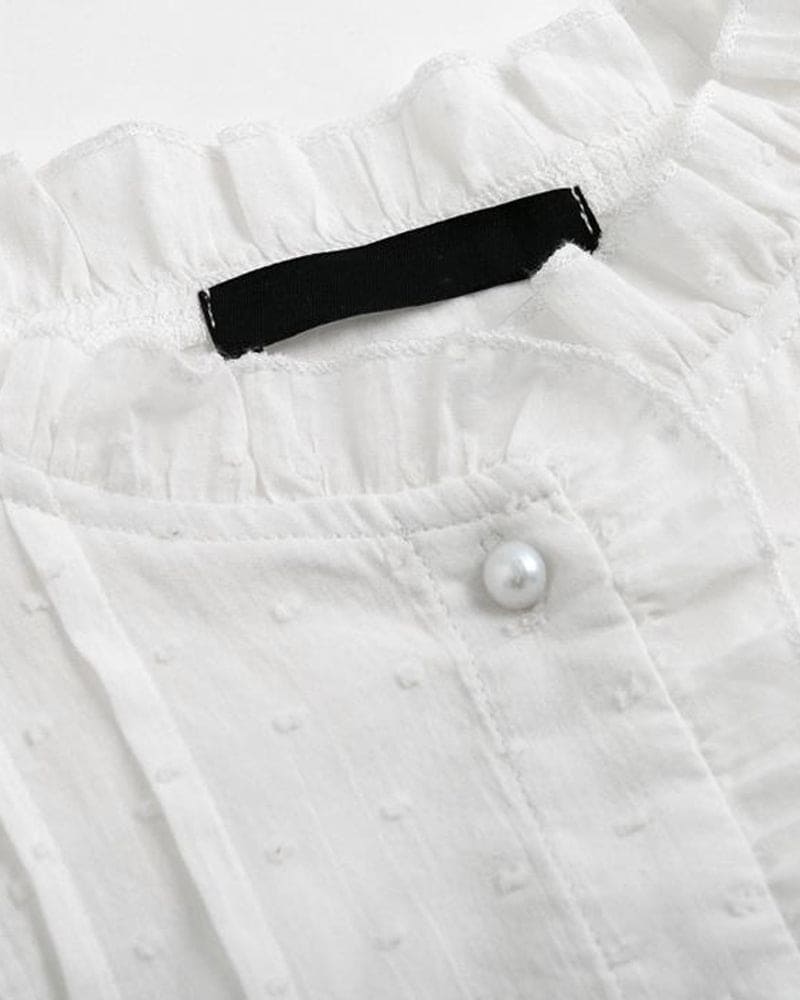 Norma® | Lace Blouse In A Solid Color