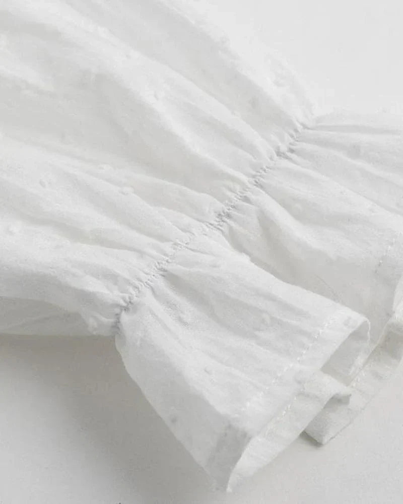 Norma® | Lace Blouse In A Solid Color