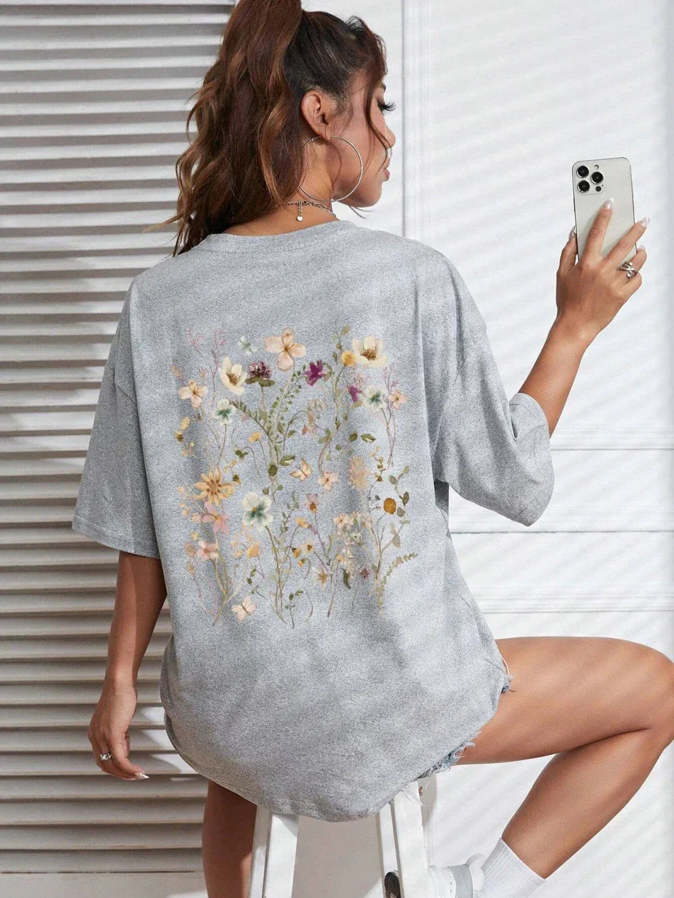 Guadalupe® | Floral women's cotton T-shirt