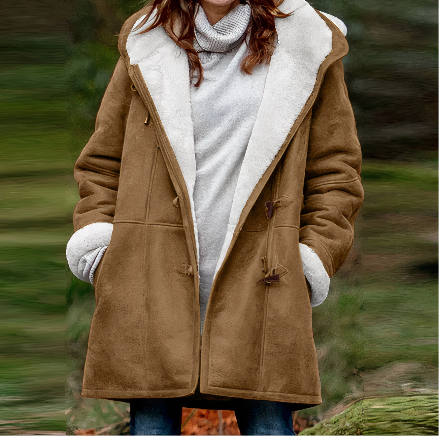 Tania | Long sleeve velvet coat