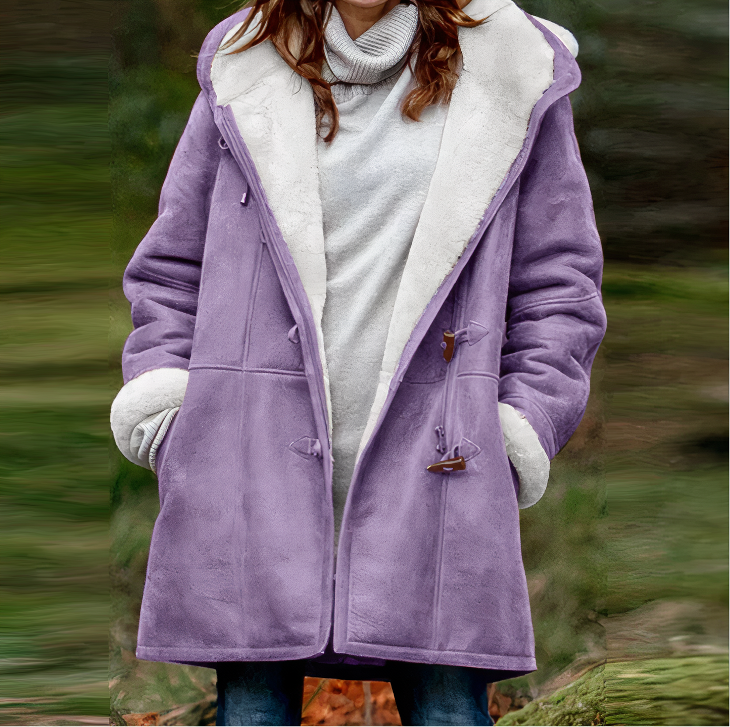 Tania | Long sleeve velvet coat