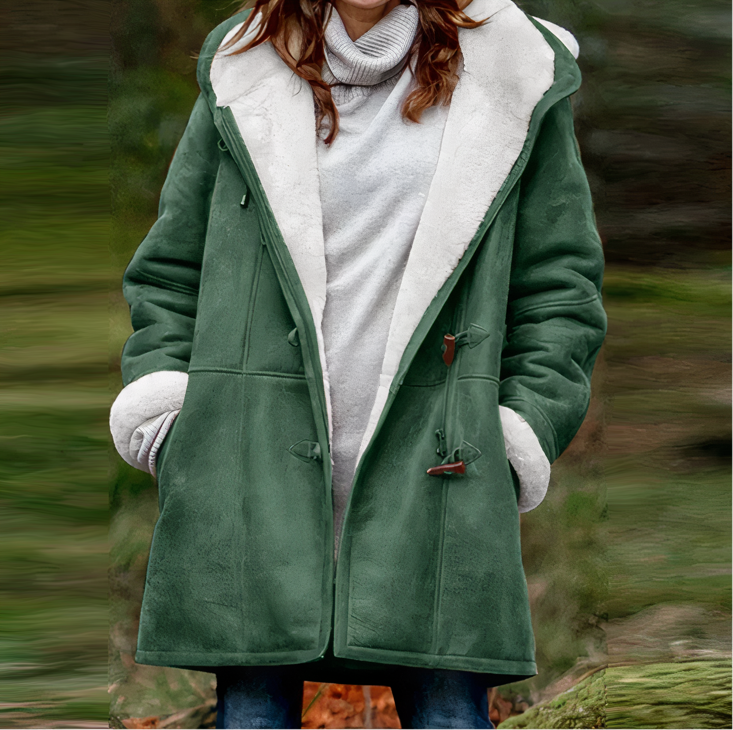 Tania | Long sleeve velvet coat