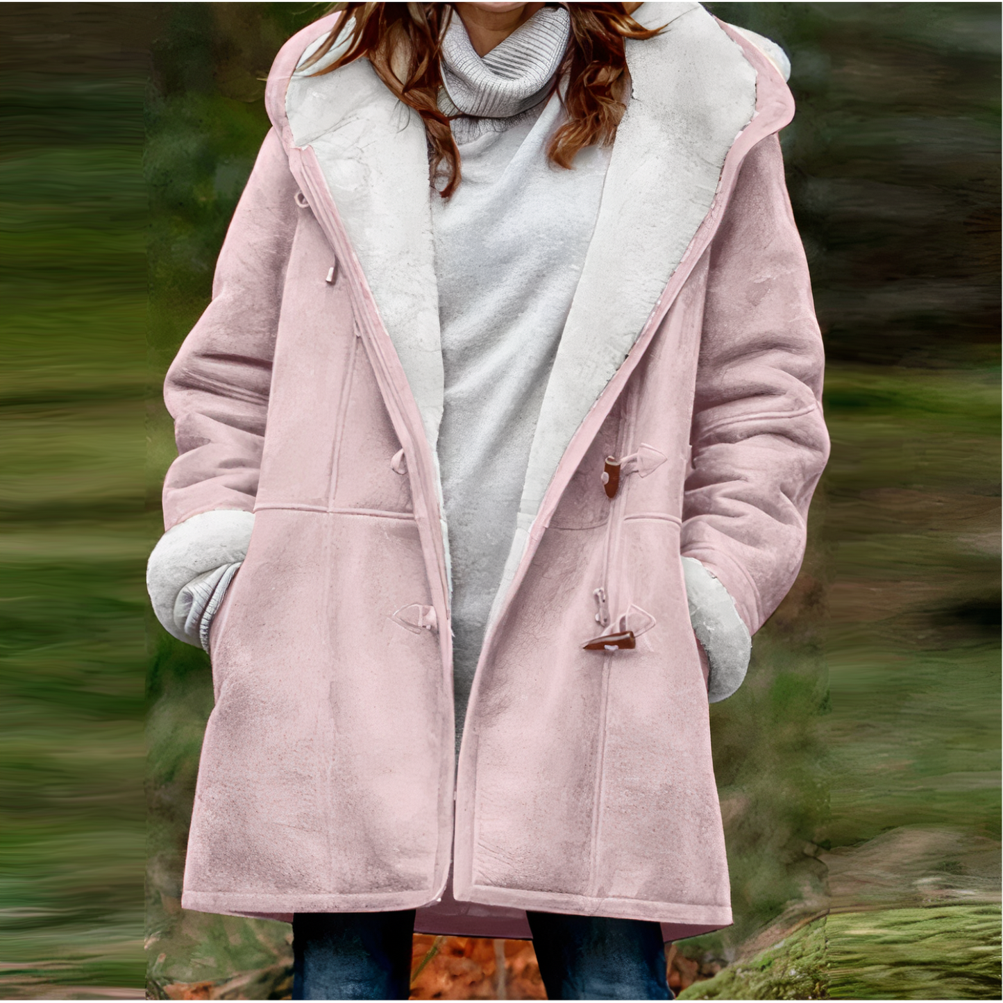 Tania | Long sleeve velvet coat