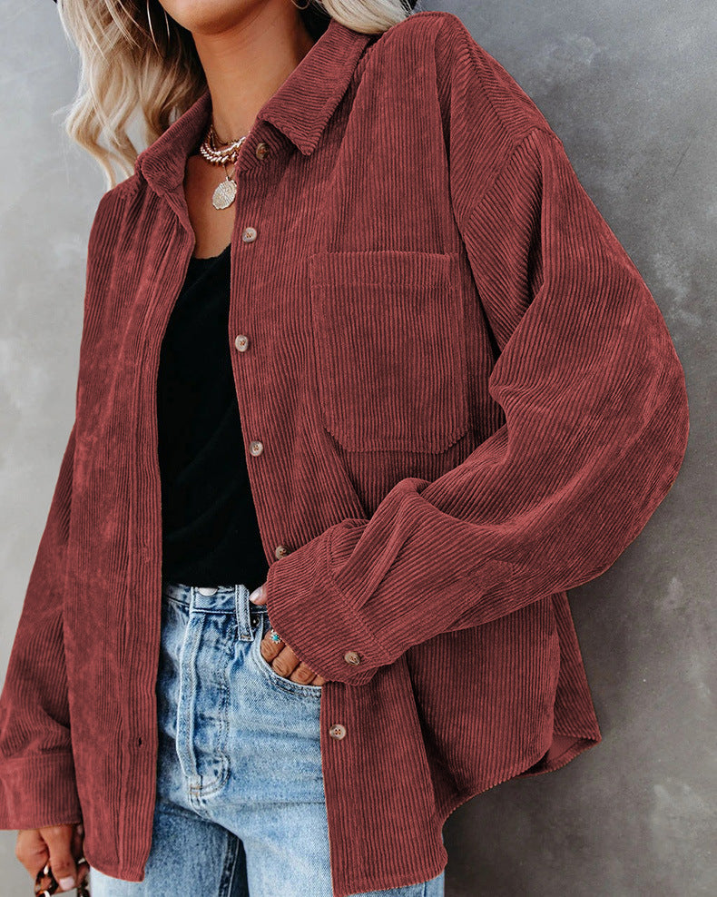 Fabiana® | Women's shirt with vintage collar and button placket