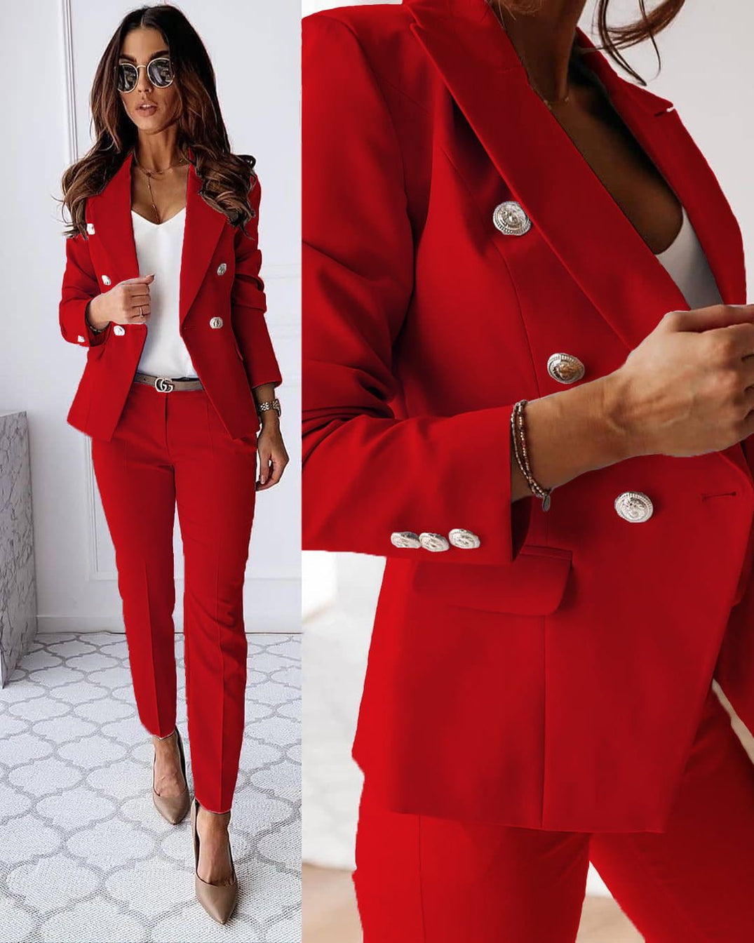 Scarlett® | Modern Two-Piece Set With Jacket And Trousers From Heidi-Mode