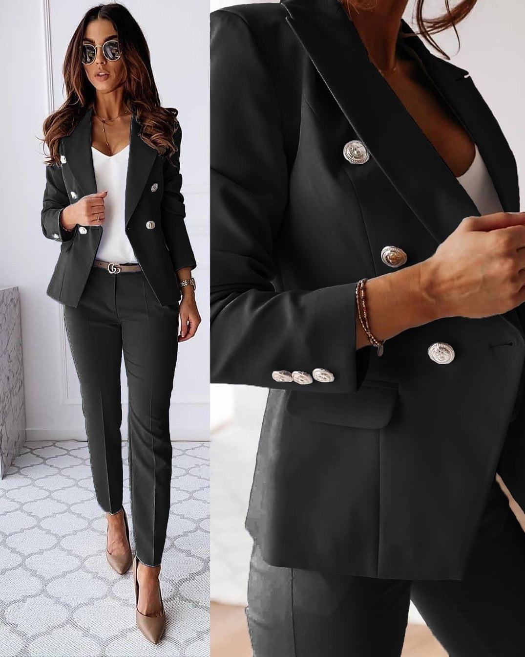 Scarlett® | Modern Two-Piece Set With Jacket And Trousers From Heidi-Mode