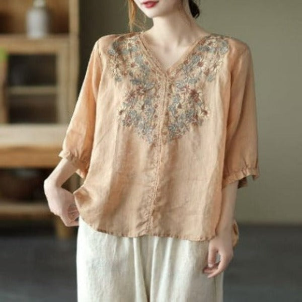 Geneva® | Embroidered women's blouse