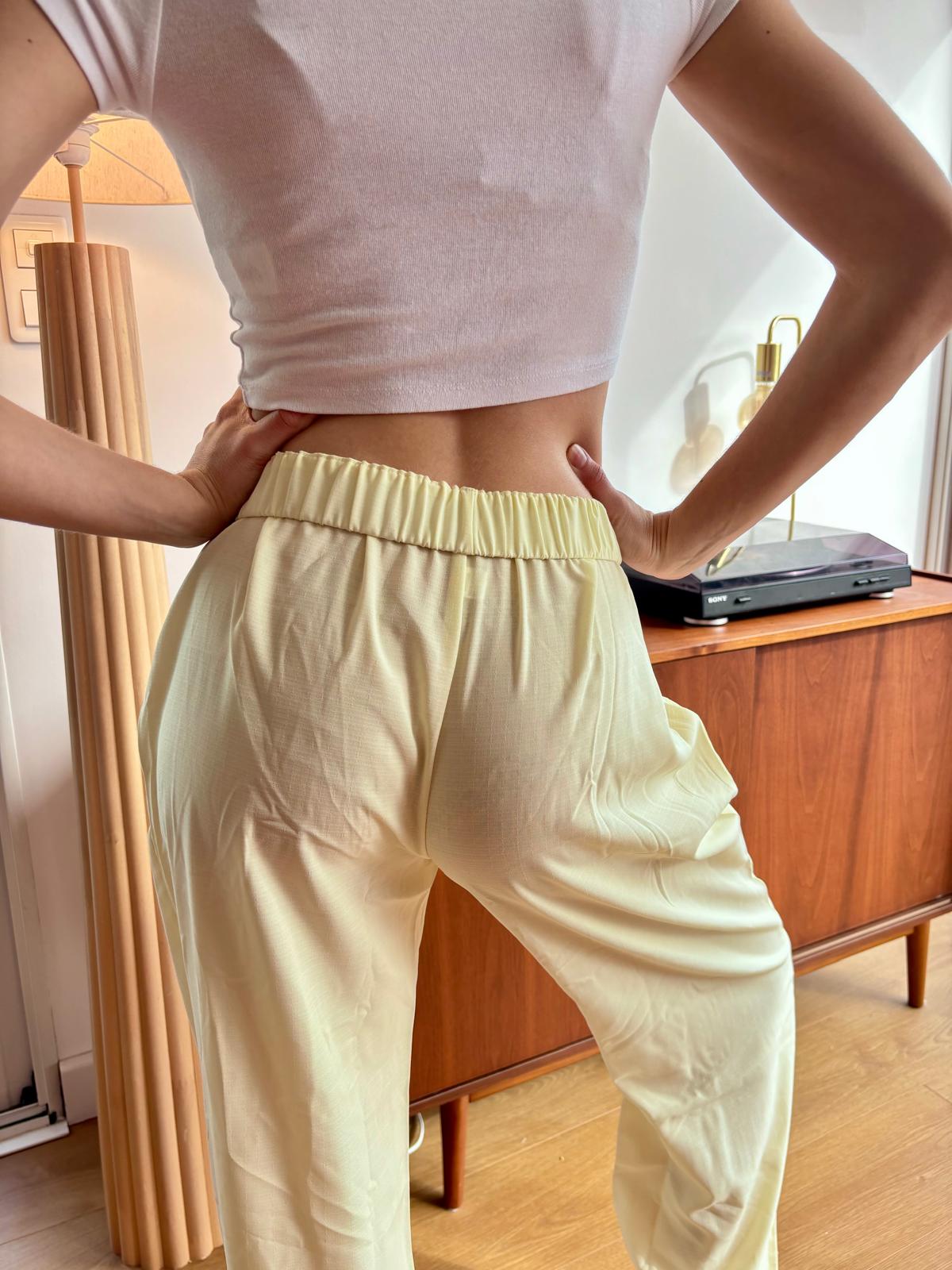 Georgina® | High Waist Cotton Pants In Lilac