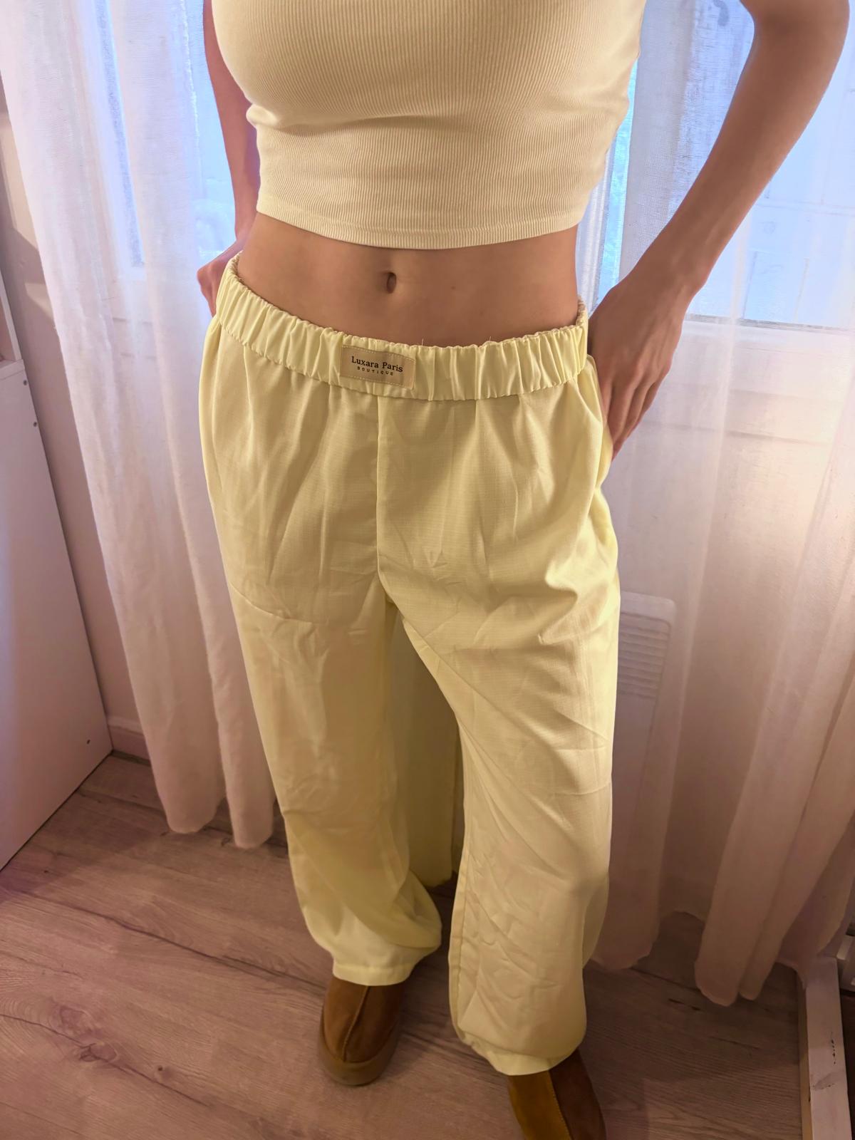 Georgina® | High Waist Cotton Pants In Lilac
