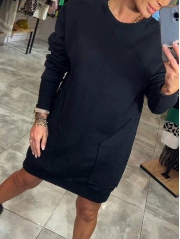Nina | Comfortable oversized sweatshirt dress