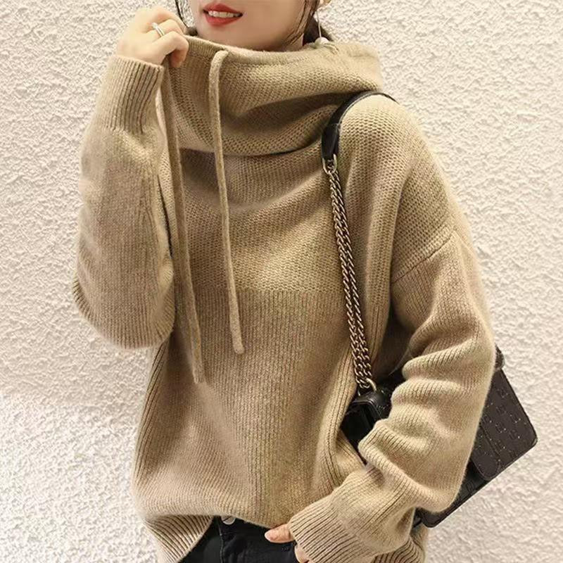 Agustina | Knitted hoodie for women