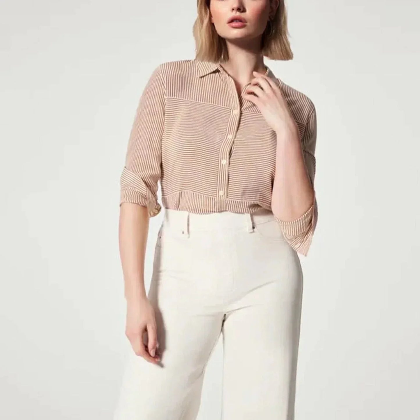 Yasmine® | Women's denim-style wide-leg jeans