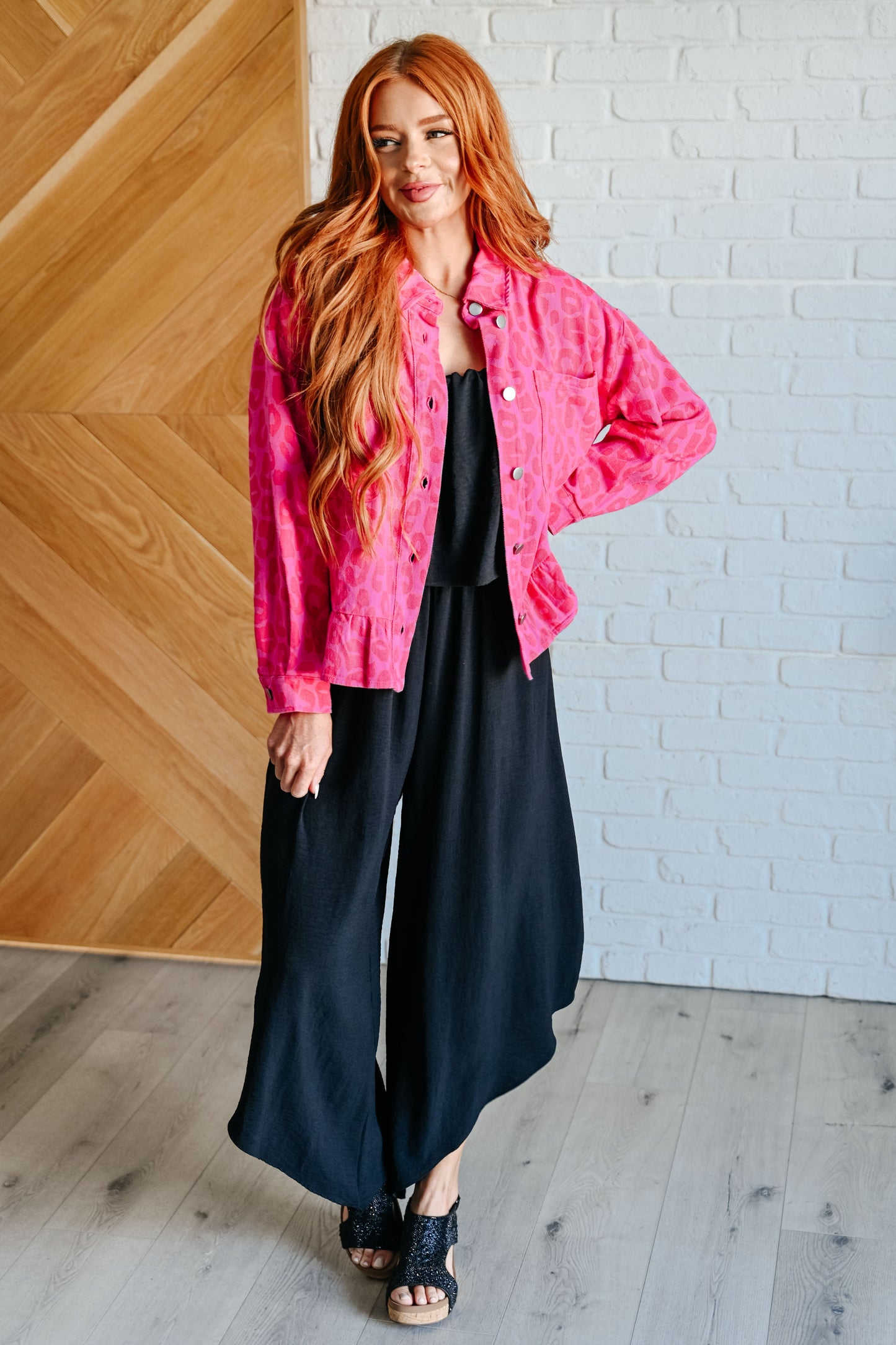 Selma | Wild At Heart animal print button placket
