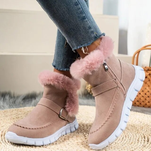 Reina | Women's Snow Boots Casual Shoes Velvet Padded Cotton Boots