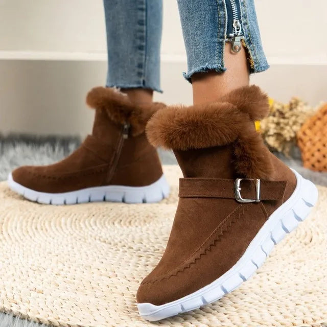 Reina | Women's Snow Boots Casual Shoes Velvet Padded Cotton Boots