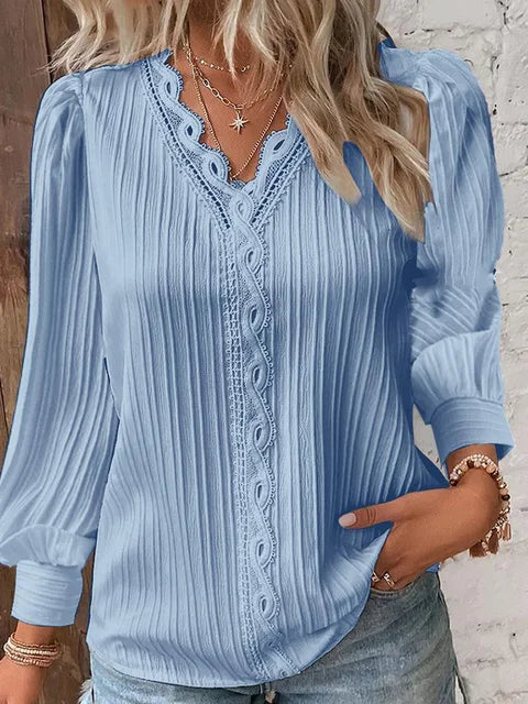 Brunissende® | Elegant Blouse With Lace Decorations
