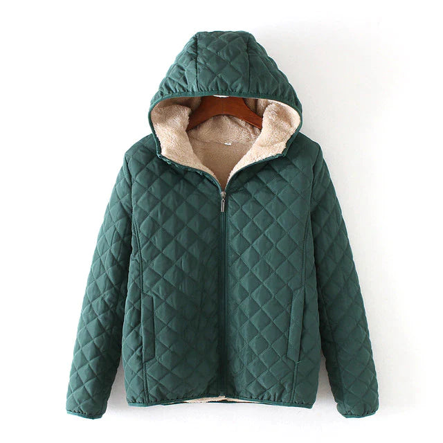 Nathalie | Lined women's coat with hood