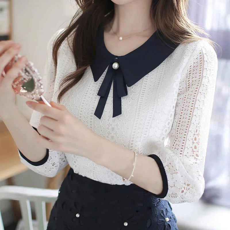 Viviana® | Blouse With Peter Pan Collar